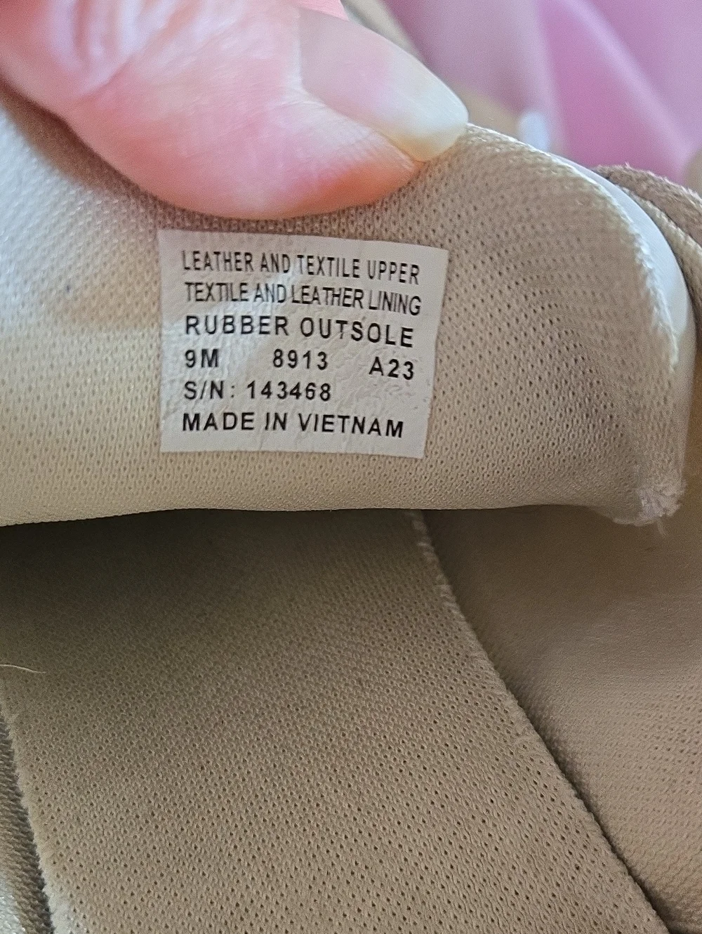 Tory Burch Beige & White Nylon, Leather & Suede-Trim Running Sneakers